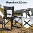 thumbnail image 5 of Alvantor Outdoor Folding Rocking Camping Chair, Portable Mesh Lawn Chairs with Comfortable Mesh Backrest, Waterproof Armrests and Sturdy Frame, 5 of 7