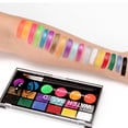 thumbnail image 3 of Paleta de Pintura Facial Profesional de 18 Colores, Maquillaje de Halloween, Jinwen Pintura corporal facial, 3 of 4