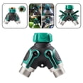 thumbnail image 2 of Garden 2 Way Garden Hose Leak Free Lever Control Water Splitter Spigot Connector, 2 of 8