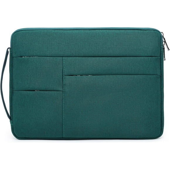 shiyou-15-16 Inch Laptop Sleeve Bag for MacBook Pro 16 M4/M3/M2/M1 2025-2019, 15" Surface Book, Portable NoteBook Case for 15" 15.6" HP Dell Lenovo ThinkBook Asus Acer Samsung HUAWEI, Dark Green
