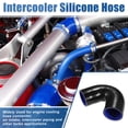 thumbnail image 2 of Unique Bargains 64mm 2.52" 135 Degree Elbow Silicone Reducer Hose Pipe Bend Turbo Water Intercooler Black, 2 of 6