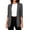 Dark Gray plus size blazer for women a1, variant on Women Plus Size Long Sleeve Ruched Open Front Blazer Casual Fall Winter Blazer Jackets Tunic Coat Trendy Dressy Work Fashion Knit Soft Outwear, Navy M