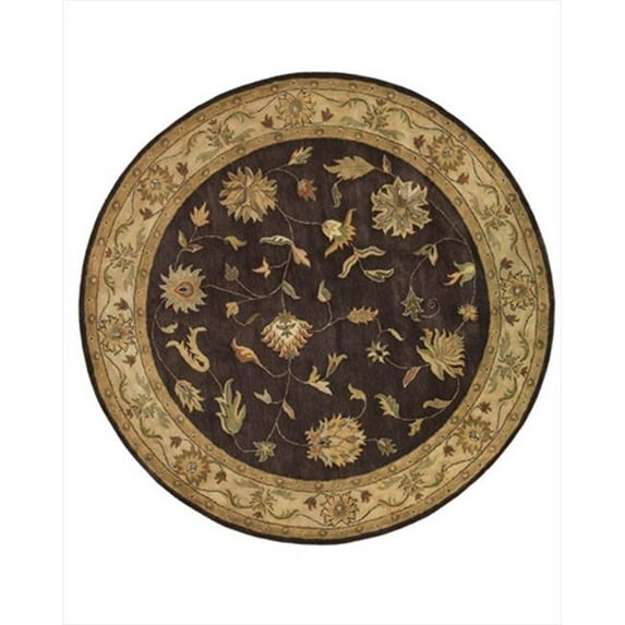 Dynamic Rugs CHR51406800 Charisma Rd 5.3 1406-800 - Eggplant-Ivory