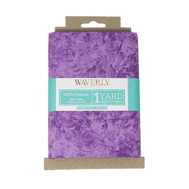 Waverly Inspirations 1 Yard Cut 100% Cotton Prints Fabric, Black Wisteria, 44" Wide for Quilting & Sewing