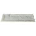 thumbnail image 2 of Rectangle Marble Plate with Raised Edges, Small, White,Saltoro Sherpi, 2 of 2