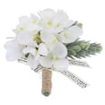 thumbnail image 2 of Mutmorningal Artificial Flower Boutonniere for Bride and Groom, Wedding Decoration Accessory for Special Occasions, 2 of 10