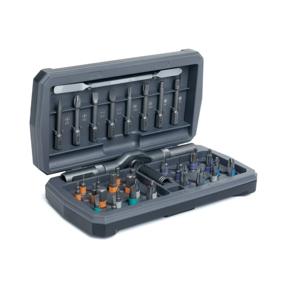 ANVANNA 42-in-1, Aluminum Alloy, 360 Degree Rotation, Clutch Ratchet Screwdriver Set 42 Piece