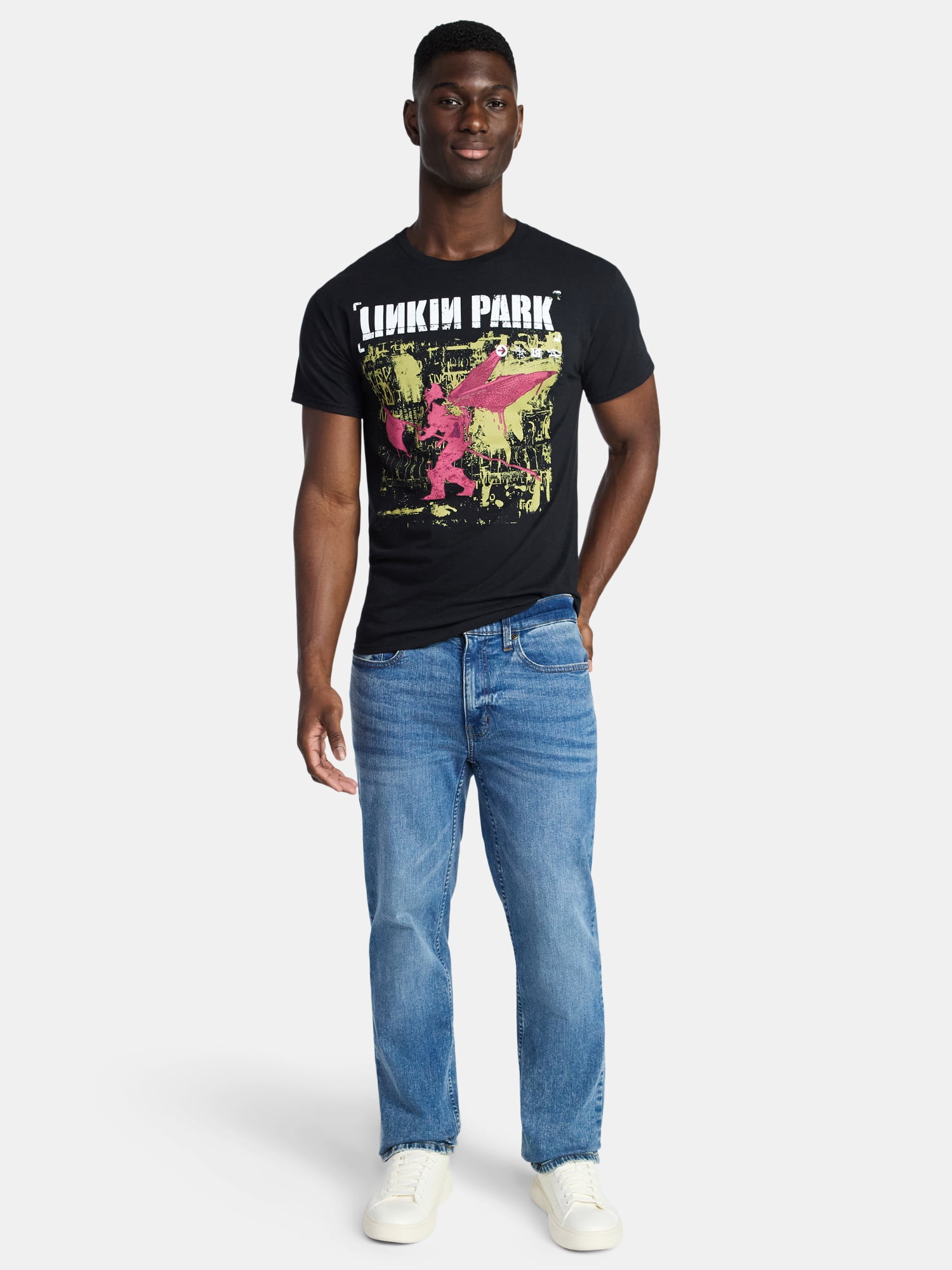 Linkin Park Men's and Big Men's Soldier Cover Graphic Tee, Sizes S-3XL