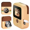 thumbnail image 2 of Instant Cameras Thermal Printing Children's Camera Front And Rear Cameras 2.4-inch High-definition Yellow, 2 of 12