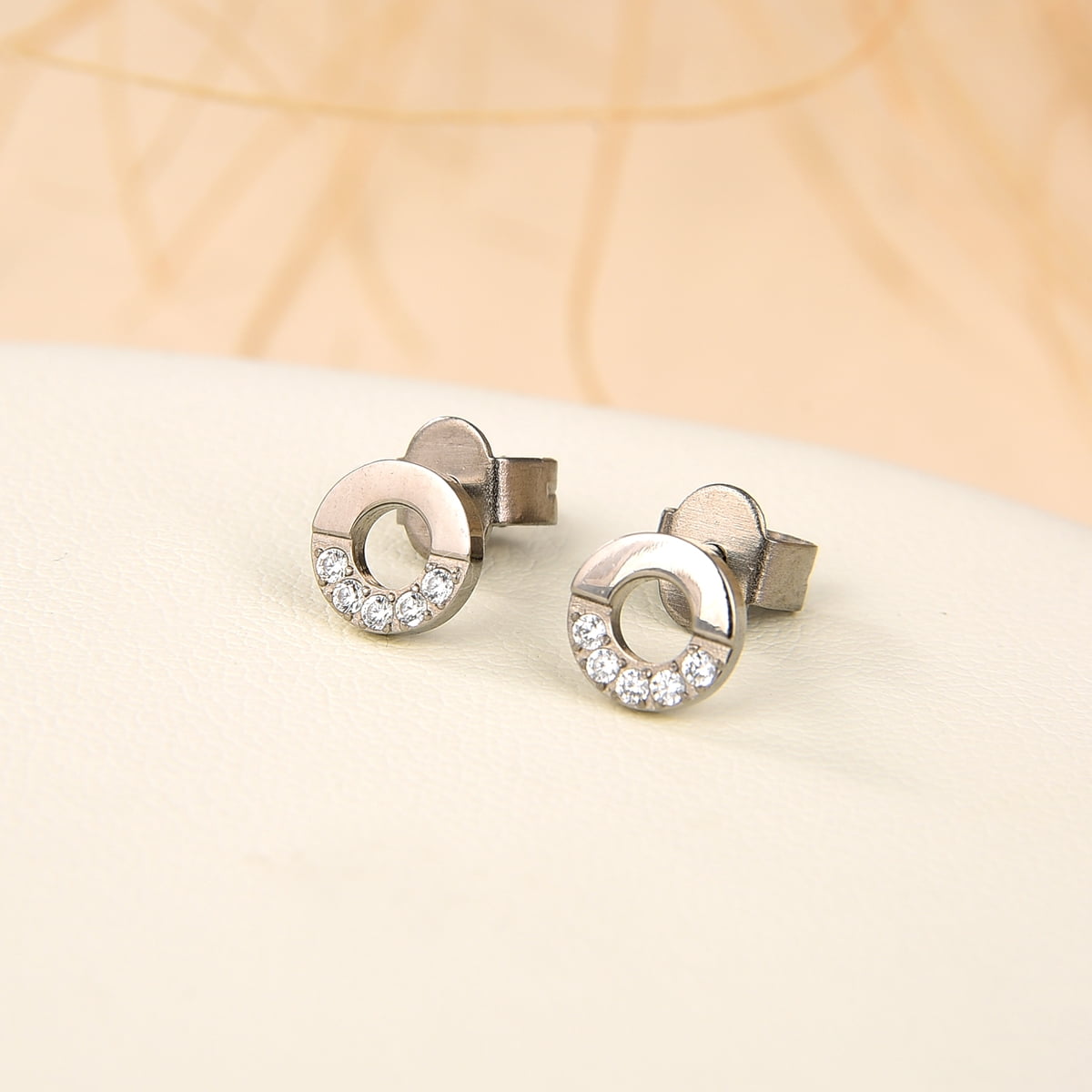 Cubic zirconia sensitive ears clearance
