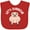 Red, variant on Inktastic Let's Barbecue White Text Boys or Girls Baby Bib
