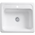 thumbnail image 4 of Kohler K-5964-1-0 Mayfield Self-Rimming Kitchen Sink, White, 4 of 4