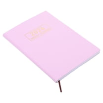 Milisten 2026 Planner Pink Paper PU Notebook for Writing and Organization