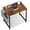 Rustic Brown, variant on EDX 47" Computer Desk with Metal Frame, Scratch-Resistant Surface & Side Storage Bag – Modern Office Desk, White