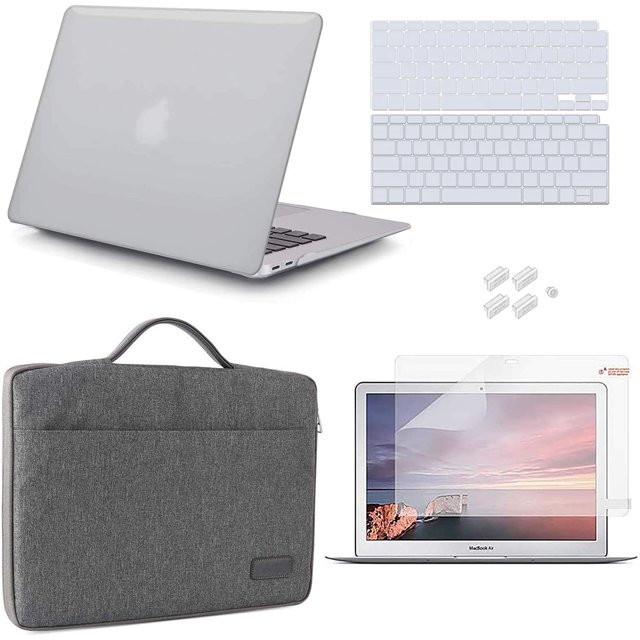 iCasso Coque Compatible pour MacBook Air 13 Pouces 2020 2019 2018, A2337 M1 A2179 A1932, Coque Rigide
