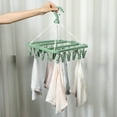 thumbnail image 4 of TACILIP Kitchen Supplies, Hanger Socks Organizer With Clips Comes With 32 Clips To Hold 32 Pairs Of Panties/Underwear/Socks/Pantyhose Hangers Space Saving Closet Organization And Storage, Mom Gifts, 4 of 6