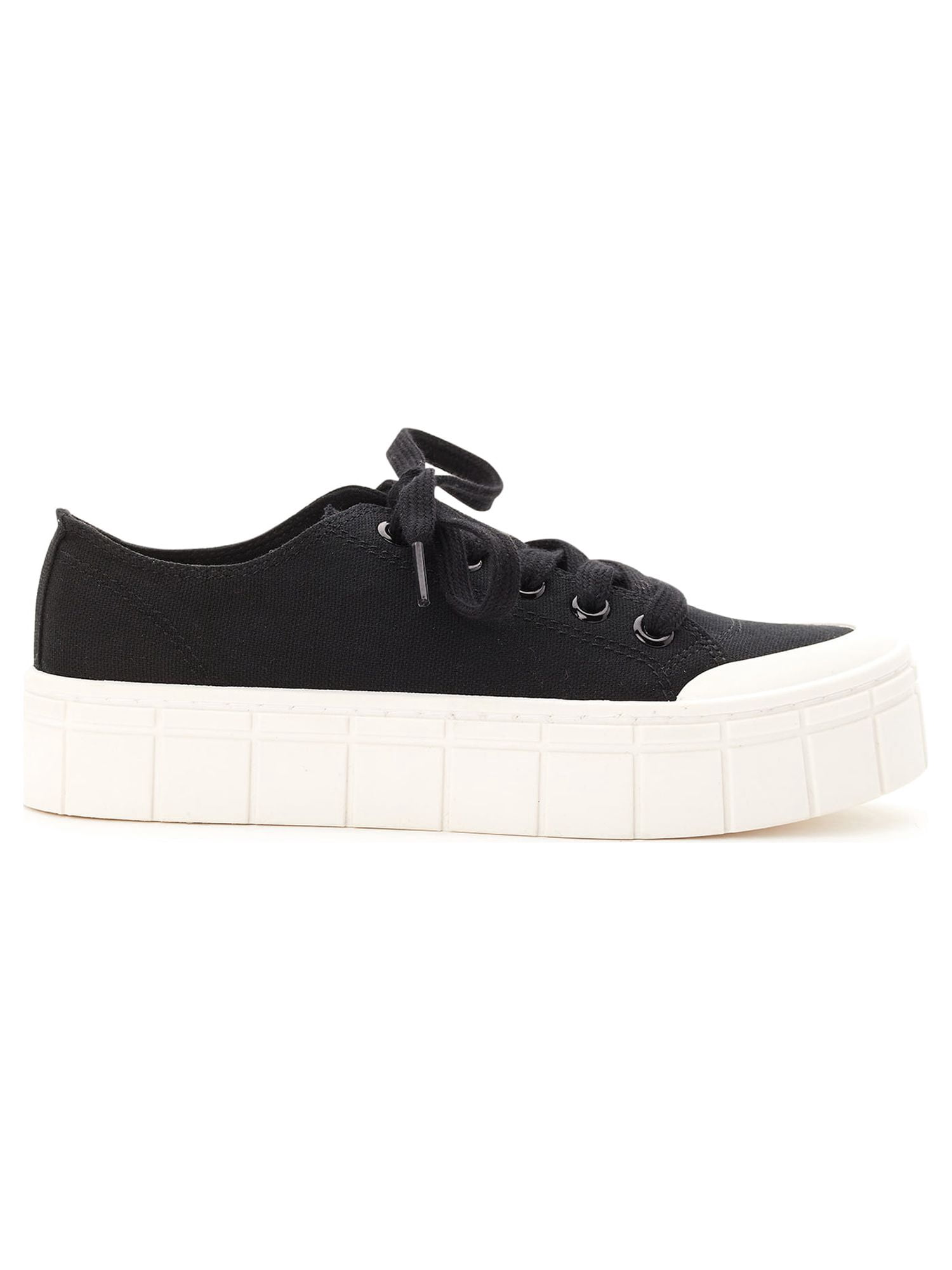 No Boundaries Women's Low Chunky Lug Fashion Sneakers