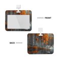 thumbnail image 2 of Naloa White Horse Autumn Birch Card Badge Holder Work Badge Sleeve for Office, School, Factory, ID Credit Cards, Driver Licenses and Passes, 2 of 7