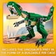 thumbnail image 3 of Juguete Creator Mighty Dinosaurs, modelo 3 en 1, figuras de dinosaurios T. rex, triceratops y pterodáctilo, regalos para niños y niñas de 7 a 12 años. El mejor regalo para el Día del Niño., 3 of 5