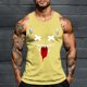 thumbnail image 1 of Camiseta sin mangas de cuello redondo para hombre, con estampado de Halloween, cuello redondo, estilo informal, deportiva, para hombre, 1 of 5