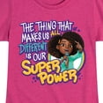 thumbnail image 3 of Karma's World - Our Super Power - Toddler And Youth Girls Fitted Short Sleeve Graphic T-Shirt, 3 of 5