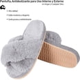 thumbnail image 2 of Pantuflas Bluelander, Unisex, Talla 24.5, Antideslizantes para Uso Interno y Externo, Gris, 2 of 5