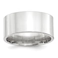 thumbnail image 4 of 10K White Gold 10mm Standard Flat Comfort Fit Band Ring Size 8, 4 of 7