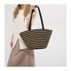 thumbnail image 3 of Granjero Gordo Bolso de mano tejido y bolsas de cosméticos, bolso de mano tejido elegante de playa de verano, bolso de hombro de 17,91 x 4,13 x 9,84 pulgadas (estilo D), 3 of 5