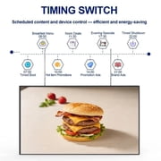 32inch Digital Signage, 2000nits High Brightness Advertising Display, Slim Fit Frameless LCD Monitor, CMS Remote Publishing, 24/7 Operation, Smart Split Screen Play, HDMI/USB/WiFi/Android System