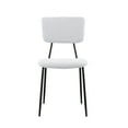 thumbnail image 3 of Fulvari Set of 2 Modern Dining Room Chairs with Faux Plush Upholstered Back and Chrome Legs, 3 of 7