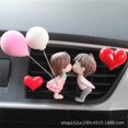 thumbnail image 3 of Clip de salida de aire para coche, decoración de dibujos animados para parejas, figura de acción, adorno de globo, accesorios de salpicadero Interior automático, regalo para niña, 3 of 4