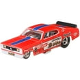 thumbnail image 4 of Hot Wheels Plymouth Duster Funny Car & Retro Rig 1:64 Scale Premium Collector Vehicle, 4 of 14