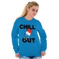 thumbnail image 4 of Retro Chill Out Food Pun Popsicle Sweatshirt for Men or Women Brisco Brands M, 4 of 6