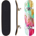 thumbnail image 5 of Skateboards for Beginners Transparent creativity Abstract clouds designing art Inspired by sky 31"x8" Maple Double Kick Concave Boards Complete Skateboards Outdoor for Adults Youths Kids Teens Gifts, 5 of 5