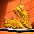 thumbnail image 5 of Dakaela Walking Shoes for Men Women Slip on Running Sneakers for Athletic Workout Gym Jogging Yellow 10, 5 of 7