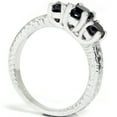 thumbnail image 3 of Pompeii 1 3/4ct Black Diamond Vintage Engagement Ring 14K White Gold (Black,), 3 of 3