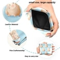 thumbnail image 2 of PU Leather Coin Purse Wallet Compact Water-Resistant Card Cases Money Organizers Cute Capybara with Santa Hat, 2 of 7