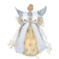 thumbnail image 2 of Kurt Adler UL 10-Light 12-Inch Silver and Gold Angel Treetop, 2 of 2