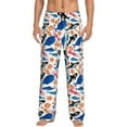 thumbnail image 2 of Lsque Cute Sea Animals Print Men's Pajama Pants, Lounge Pant - Comfortable Home Wear,Elastic Waistband, Stylish Design-X-Large, 2 of 9