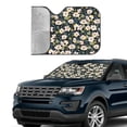 thumbnail image 3 of Kdxio Flowers Print Front Windshield Sun Shade,Folding Auto Sunshade for Car Truck SUV-Medium, 3 of 7