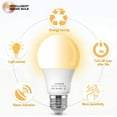 thumbnail image 2 of LUXON Motion Sensor Light Bulb,9W Smart Bulb Radar Dusk to Dawn LED Light Bulbs,E26 Base Indoor Sensor Night Lights Soft White 2700K Outdoor Motion Sensor Bulb Auto On/Off 2 Pack, 2 of 6