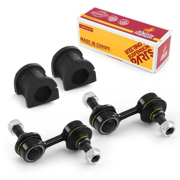 Metrix Premium Chassis Parts - 4 PC Front Sway Bar Stabilizer End Link & Stabilizer Bar Bushing Kit Fits 1999-2000 Honda Civic EX-R SIR, VTEC Engine; Si, 1997-2001 CR-V, K90667, K90553