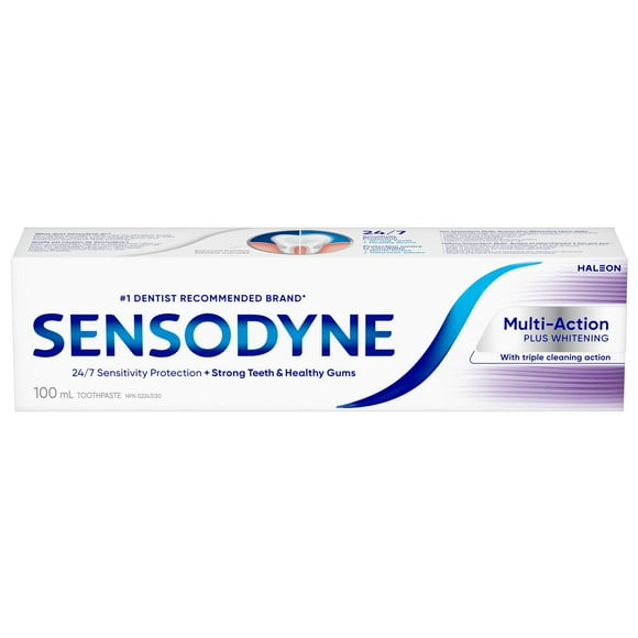 Sensodyne Multi-Action plus Whitening Sensitivity Toothpaste, 100 mL Mint