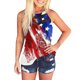 thumbnail image 1 of Camiseta sin mangas con cuello redondo y retazos de malla informal de verano para mujer a la moda Wmkox8yi  bvn3513, 1 of 6