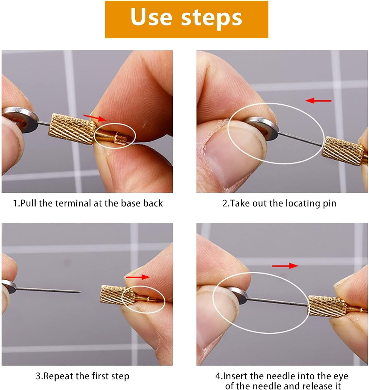 ABPETE Leather Positioning Needles,Leathercraft Located Needles Locking Pins for DIY Leather Craft Hand Sewing Stitching Fixing Suture(12pcs)