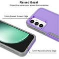 thumbnail image 6 of For Samsung Galaxy S23 FE 5G Phone Case, Ebizware Dual Layer Shockproof Case [Military Grade Drop Tested] Heavy Duty Full Body Protective Cover for Galaxy S23 FE 5G -Purple, 6 of 8