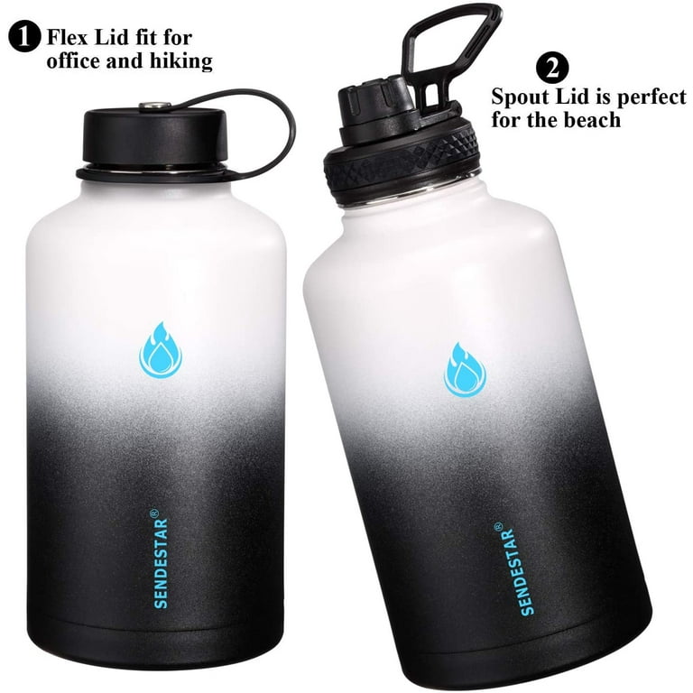 HydroFest Insulated Water Bottle,64 oz Water Bottle with Straw Lid, St –  sendestar