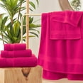 thumbnail image 5 of Hot Pink Bath Towel Set, Turkish Cotton Hotel Large Towel Bulk for Bathroom, Thick Bathroom Sets of 6 with 2 Bath Towels, 2 Hand Towels, 2 Washcloths, 650 GSM, 5 of 6