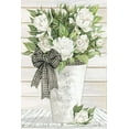 thumbnail image 2 of Jacobs, Cindy 17x24 White Modern Wood Framed Museum Art Print Titled - White Peonies, 2 of 4
