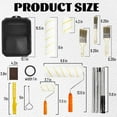 thumbnail image 3 of Paint Roller Kit, 4"9" Paint Rollers for Painting Walls, House Painting Paint Supplies,Paint Tray with Liner, Angled Paint Brush,for Painting Tools, Indoor and Outdoor Decoration, 3 of 7